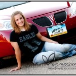 Senior Girl with Car high school senior with car