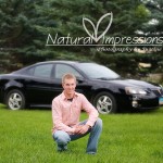 Senior Boy in Car ND Senior PIctures