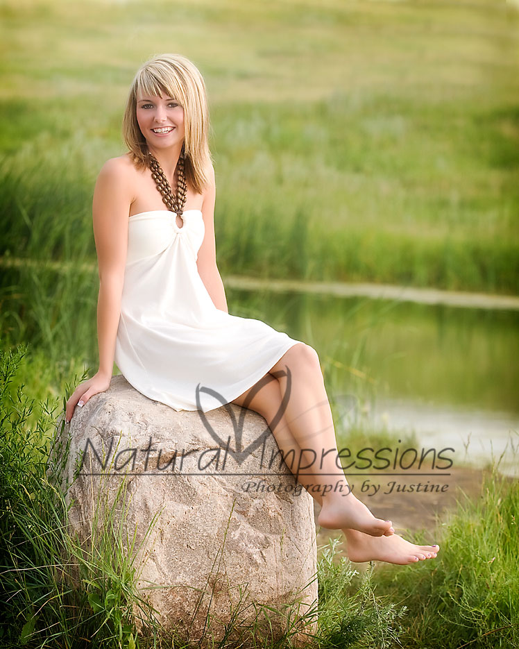 Senior Girl by water ND senior pictures