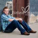 Senior Boy in Alley North Dakota Senior Pictures