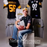 Senior Boy with Sport Memorabilia North Dakota Senior Boy