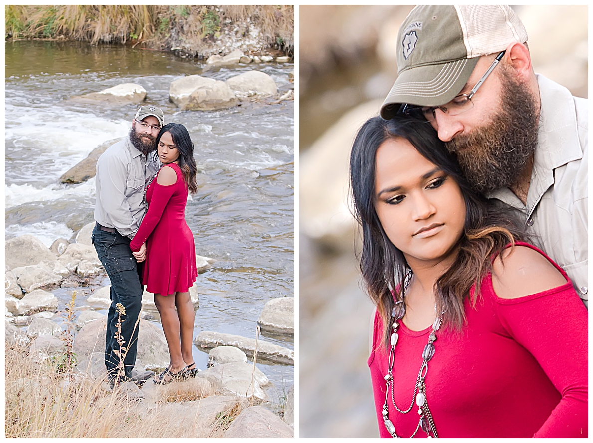 Bismarck Engagement pictures by river