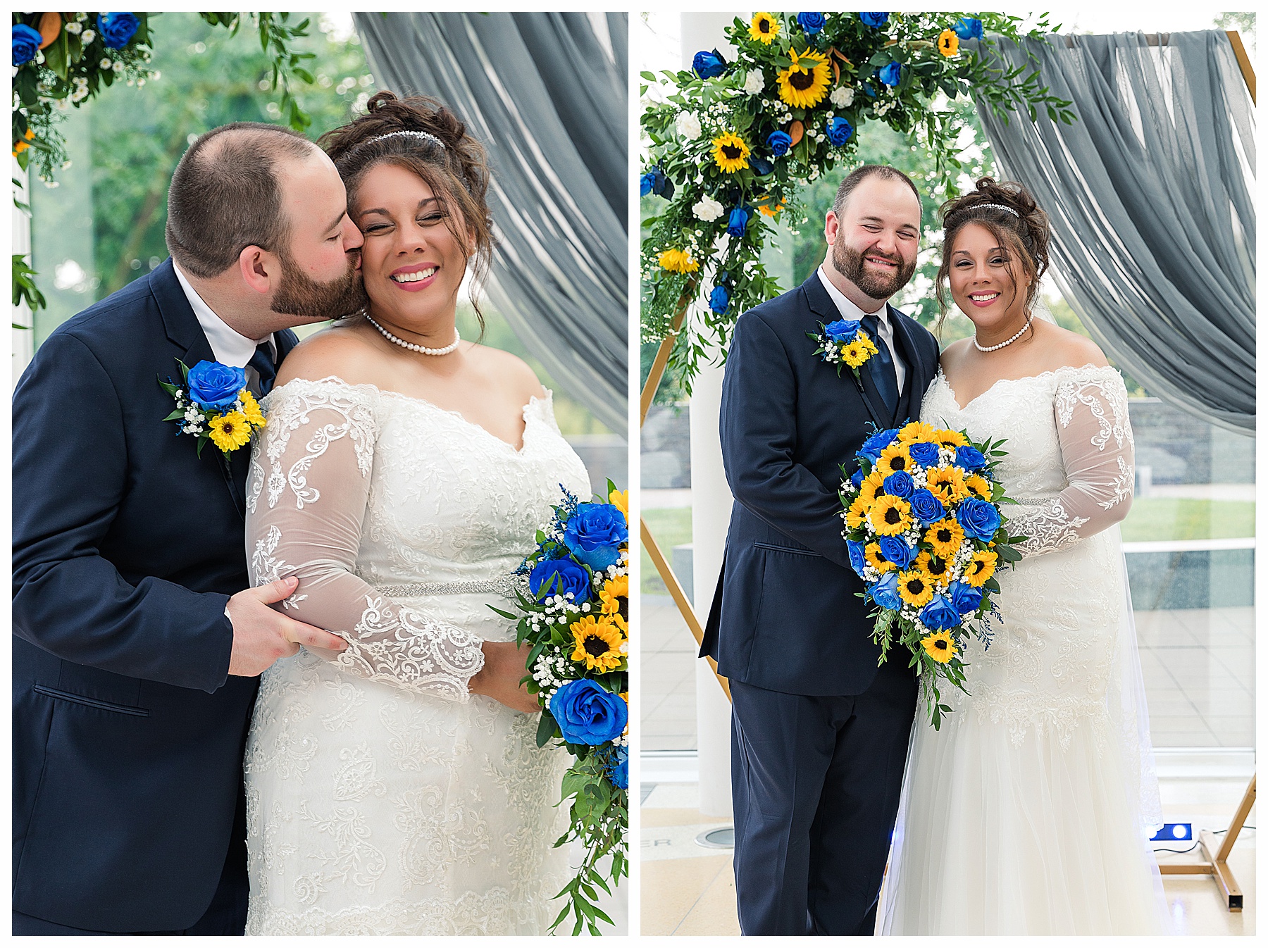 Broom kisses bride a the Bismarck Heritage Center