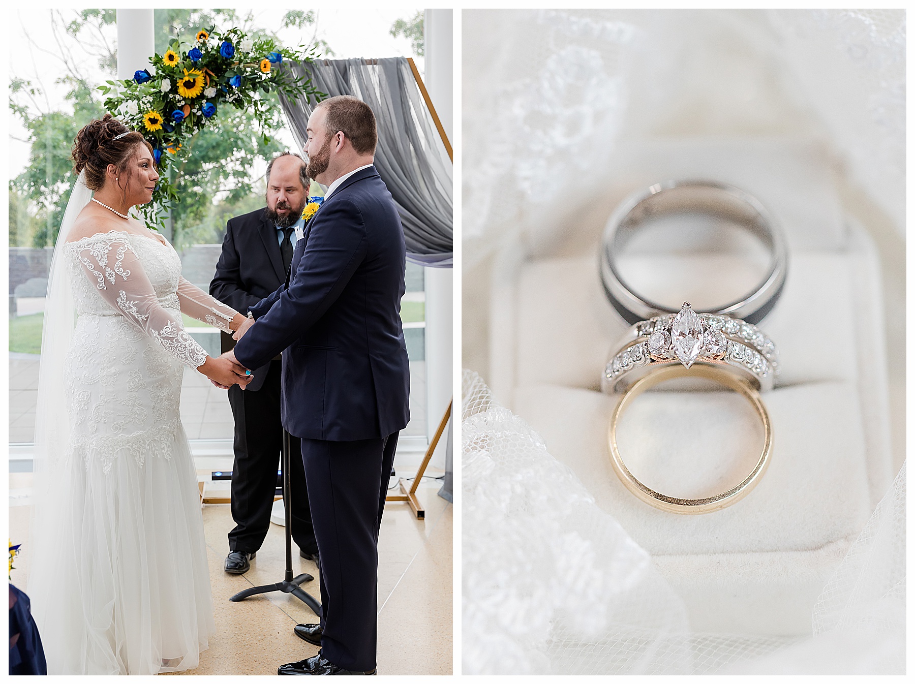 Wedding ceremony at the Bismarck Heritage Center